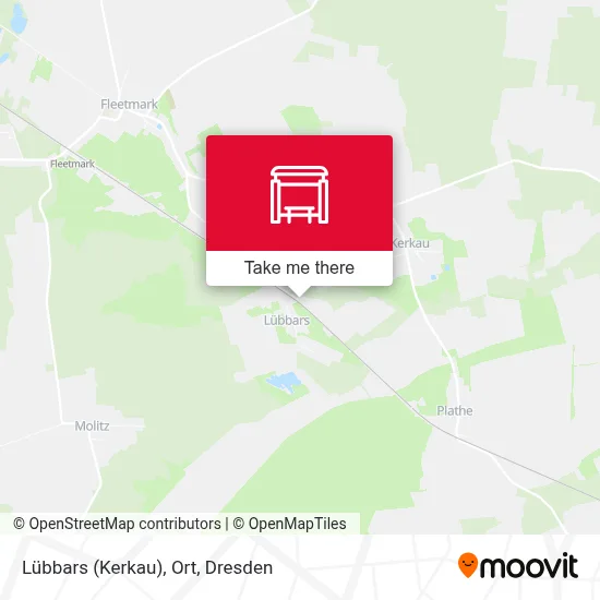 Lübbars (Kerkau), Ort map