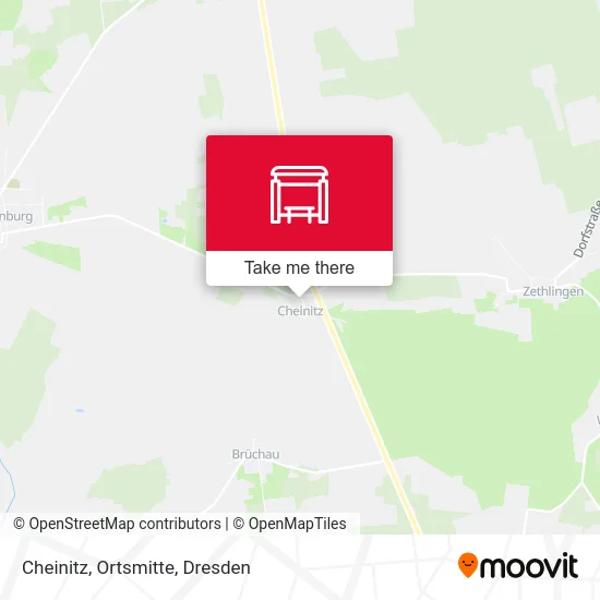 Карта Cheinitz, Ortsmitte