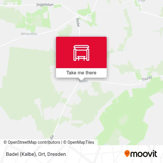 Badel (Kalbe), Ort map