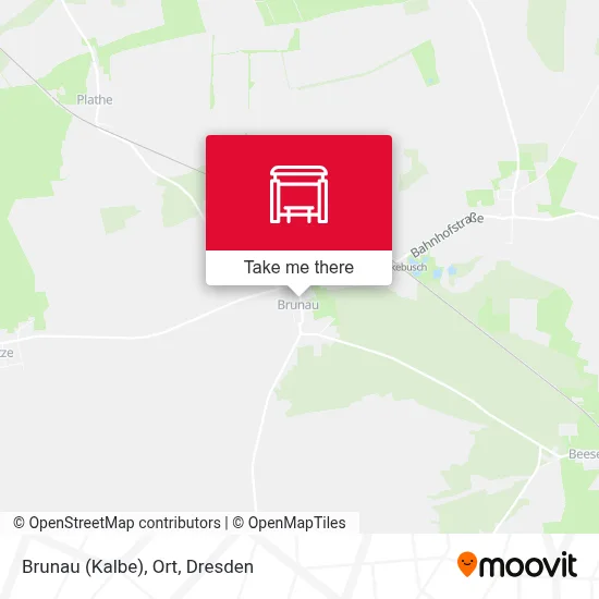 Brunau (Kalbe), Ort map