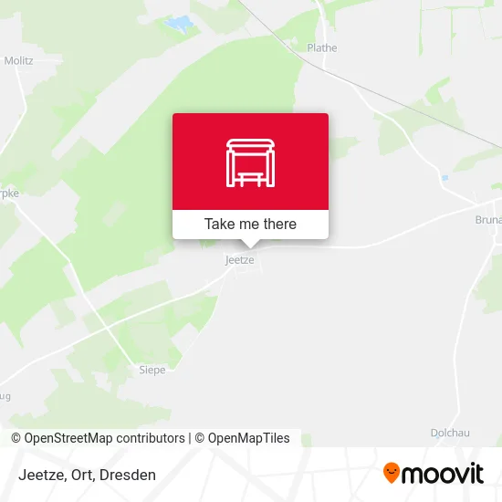 Карта Jeetze, Ort