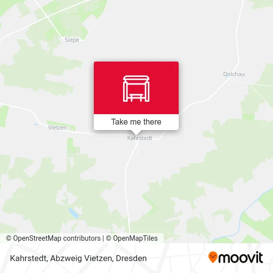 Карта Kahrstedt, Abzweig Vietzen