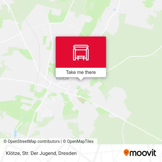 Карта Klötze, Str. Der Jugend