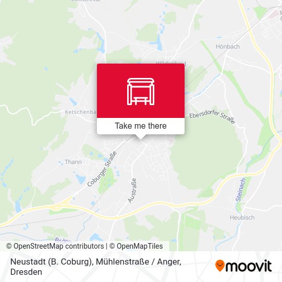 Карта Neustadt (B. Coburg), Mühlenstraße / Anger