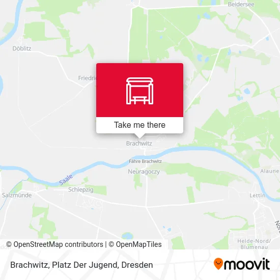 Карта Brachwitz, Platz Der Jugend