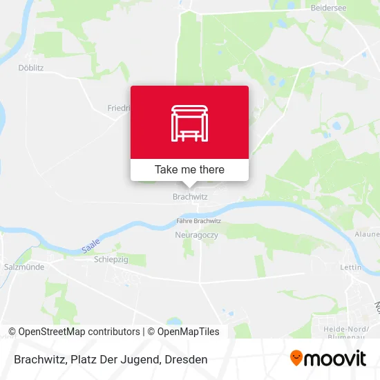 Карта Brachwitz, Platz Der Jugend