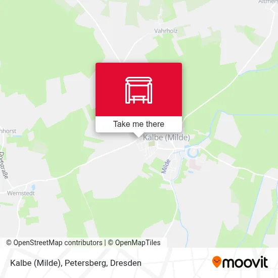 Kalbe (Milde), Petersberg map