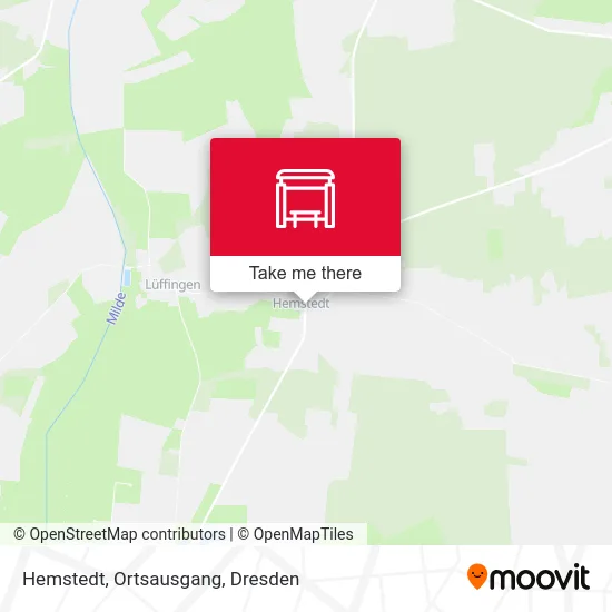 Карта Hemstedt, Ortsausgang