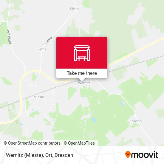 Wernitz (Mieste), Ort map