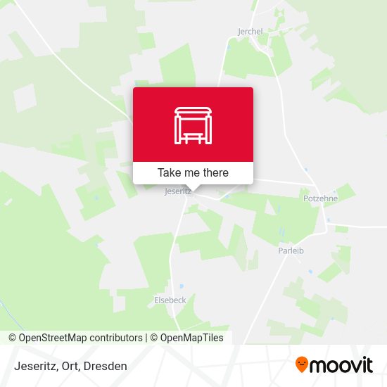 Карта Jeseritz, Ort