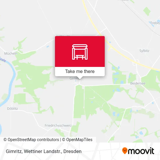 Карта Gimritz, Wettiner Landstr.