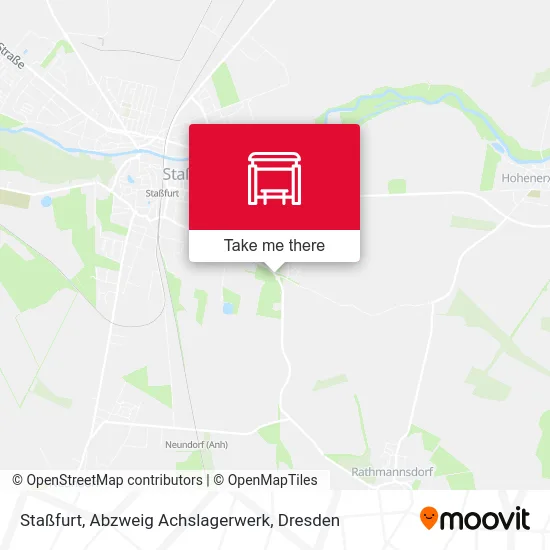 Карта Staßfurt, Abzweig Achslagerwerk