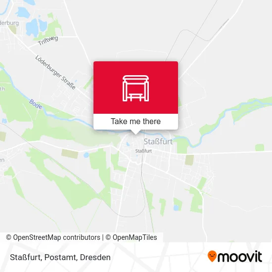 Карта Staßfurt, Postamt