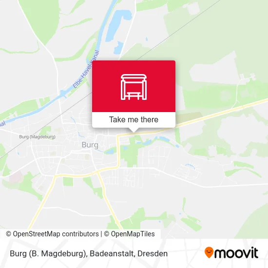 Карта Burg (B. Magdeburg), Badeanstalt