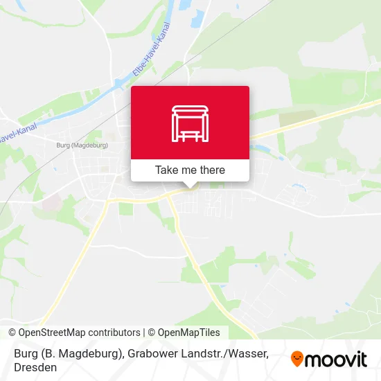 Карта Burg (B. Magdeburg), Grabower Landstr. / Wasser