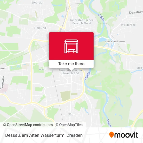 Карта Dessau, am Alten Wasserturm