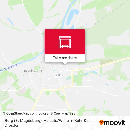 Карта Burg (B. Magdeburg), Holzstr. / Wilhelm-Kuhr-Str.