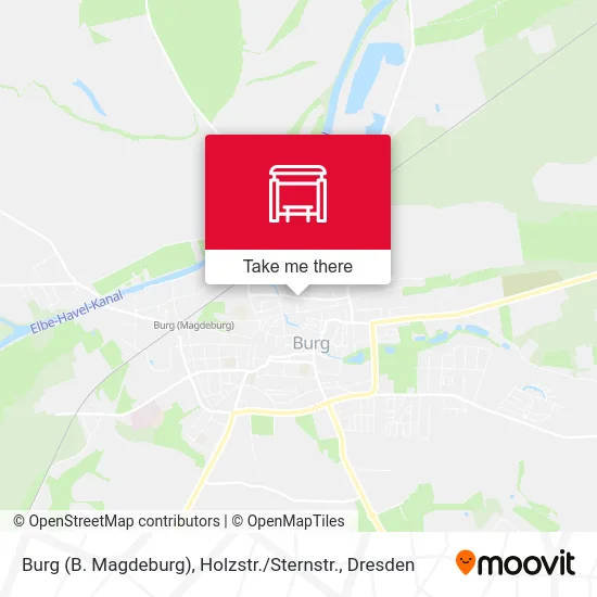 Карта Burg (B. Magdeburg), Holzstr. / Sternstr.