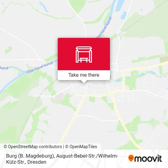 Карта Burg (B. Magdeburg), August-Bebel-Str. / Wilhelm-Külz-Str.