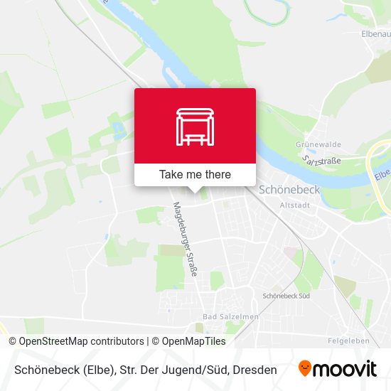 Карта Schönebeck (Elbe), Str. Der Jugend / Süd