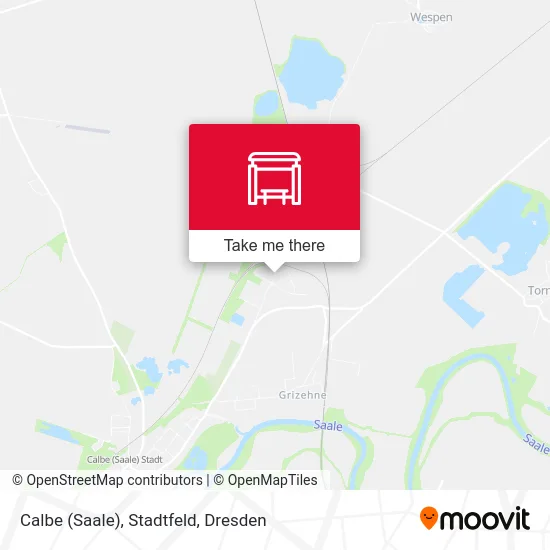 Карта Calbe (Saale), Stadtfeld