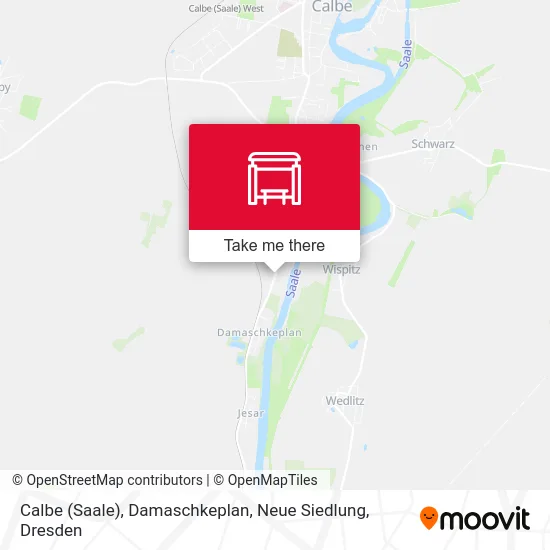 Карта Calbe (Saale), Damaschkeplan, Neue Siedlung