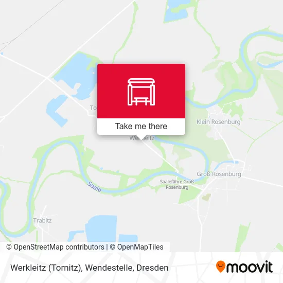 Карта Werkleitz (Tornitz), Wendestelle