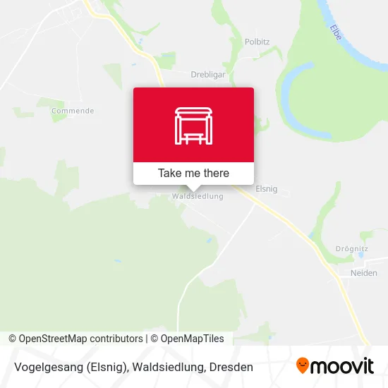 Карта Vogelgesang (Elsnig), Waldsiedlung