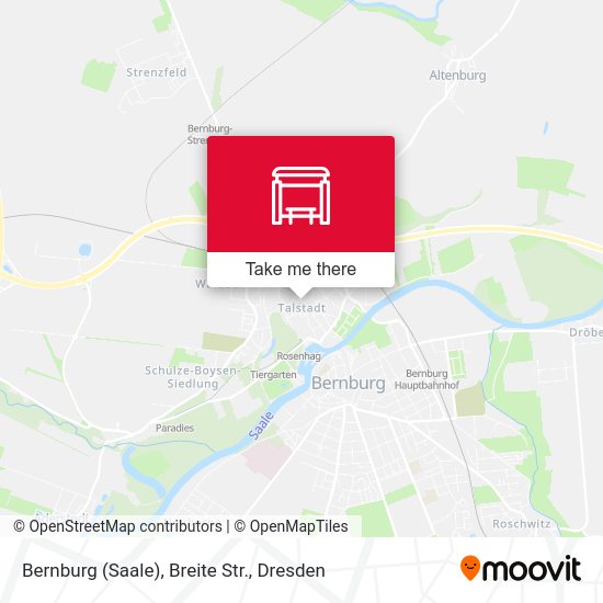 Карта Bernburg (Saale), Breite Str.