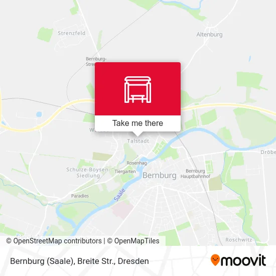 Карта Bernburg (Saale), Breite Str.
