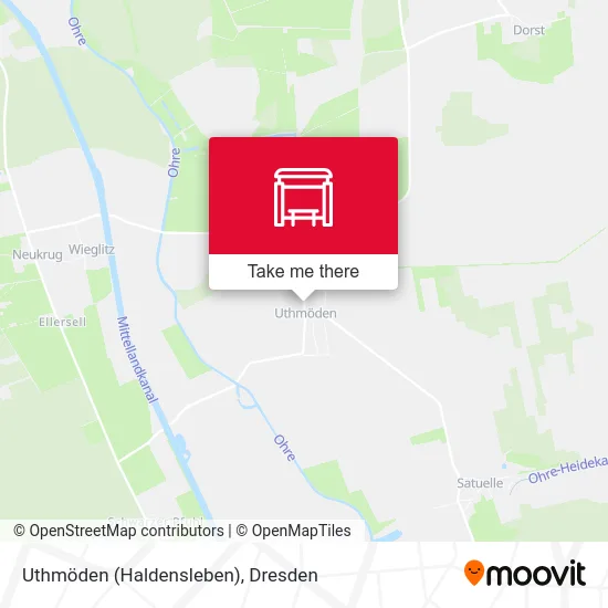 Карта Uthmöden (Haldensleben)