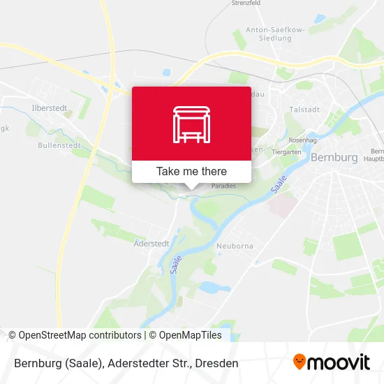 Карта Bernburg (Saale), Aderstedter Str.