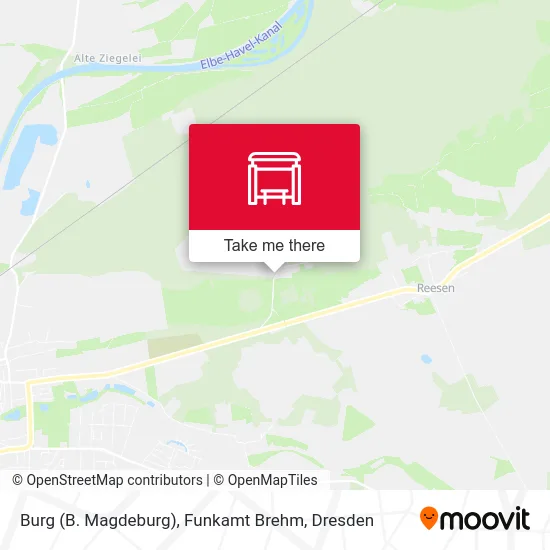 Карта Burg (B. Magdeburg), Funkamt Brehm