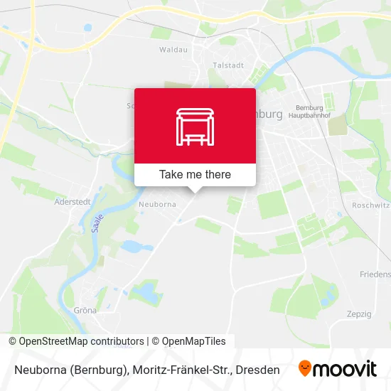 Карта Neuborna (Bernburg), Moritz-Fränkel-Str.