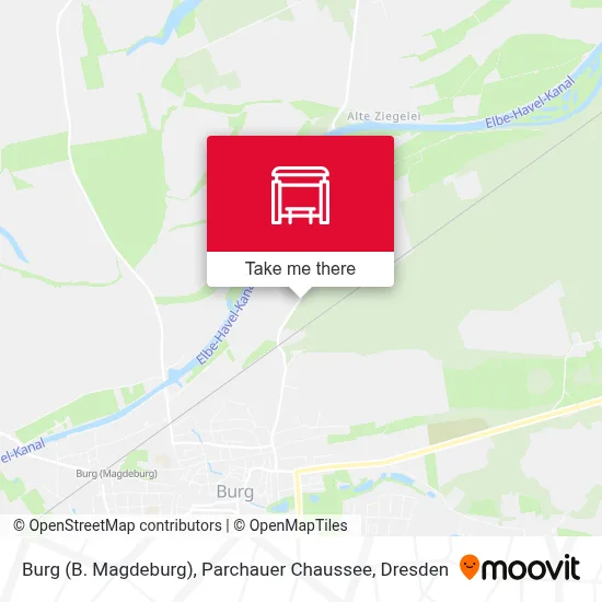 Burg (B. Magdeburg), Parchauer Chaussee map