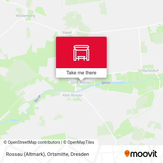 Rossau (Altmark), Ortsmitte map