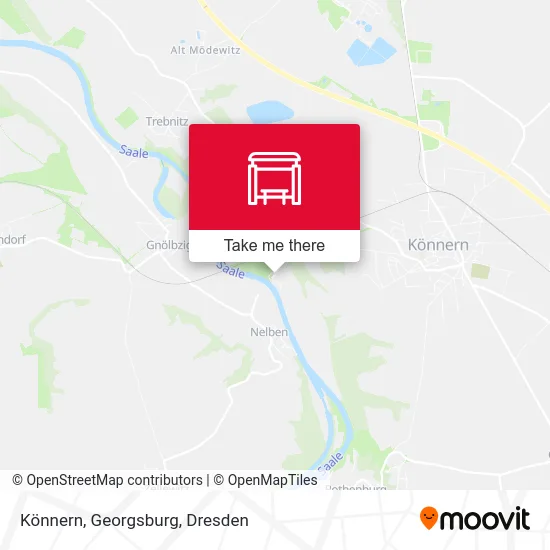 Карта Könnern, Georgsburg