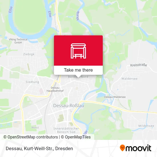 Dessau, Kurt-Weill-Str. map