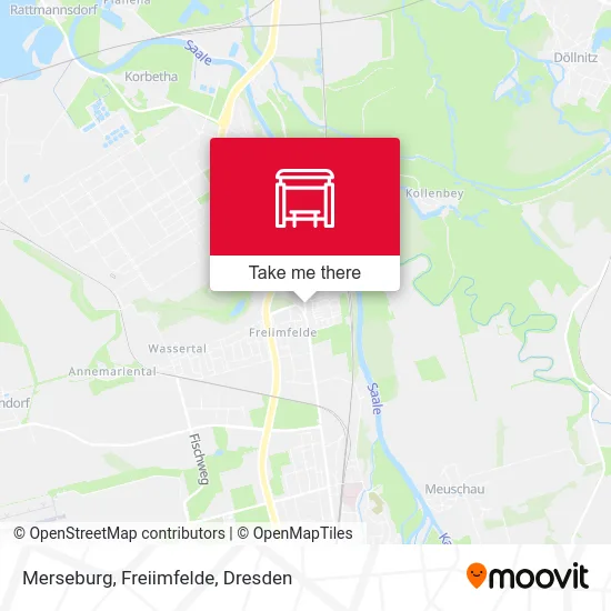 Карта Merseburg, Freiimfelde