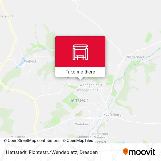 Карта Hettstedt, Fichtestr. / Wendeplatz