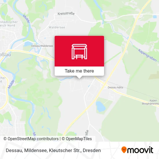 Dessau, Mildensee, Kleutscher Str. map