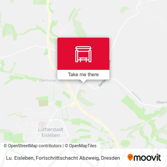 Карта Lu. Eisleben, Fortschrittschacht Abzweig