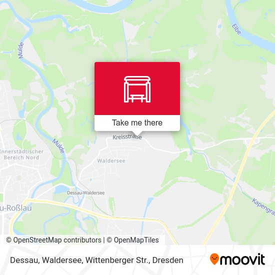 Карта Dessau, Waldersee, Wittenberger Str.