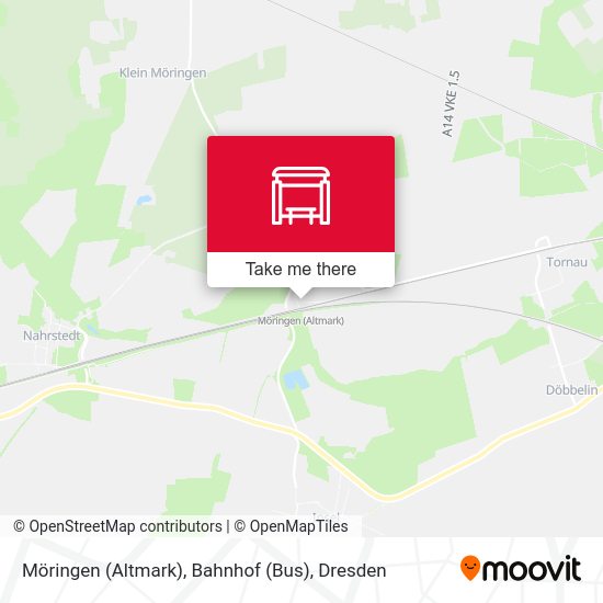 Карта Möringen (Altmark), Bahnhof (Bus)