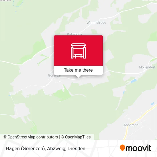 Карта Hagen (Gorenzen), Abzweig