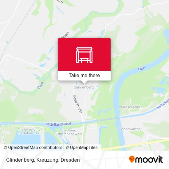 Карта Glindenberg, Kreuzung