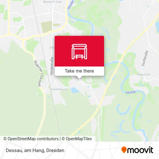 Карта Dessau, am Hang