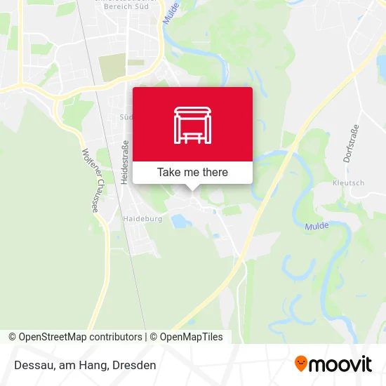 Карта Dessau, am Hang