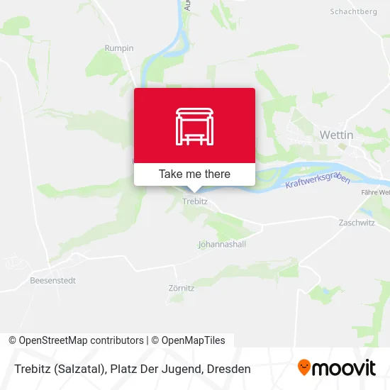 Карта Trebitz (Salzatal), Platz Der Jugend