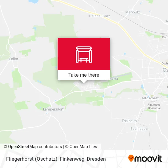 Карта Fliegerhorst (Oschatz), Finkenweg
